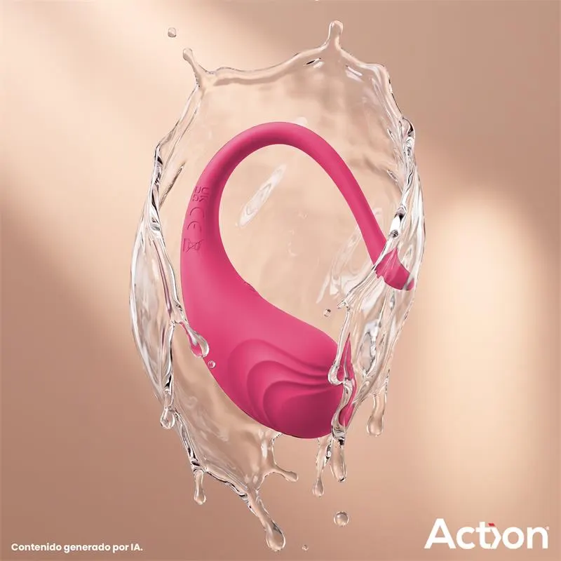Luvia Huevo Vibrador con Control Remoto USB Rosa · ACTION · Huevos y Balas Vibradoras — Foto 6