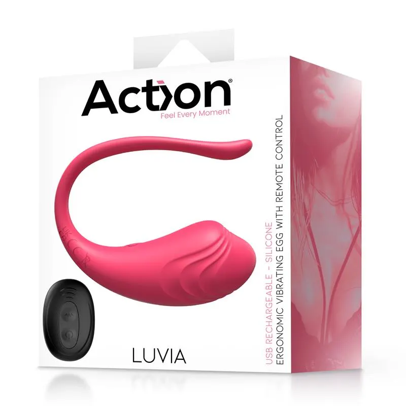 Luvia Huevo Vibrador con Control Remoto USB Rosa · ACTION · Huevos y Balas Vibradoras — Foto 10