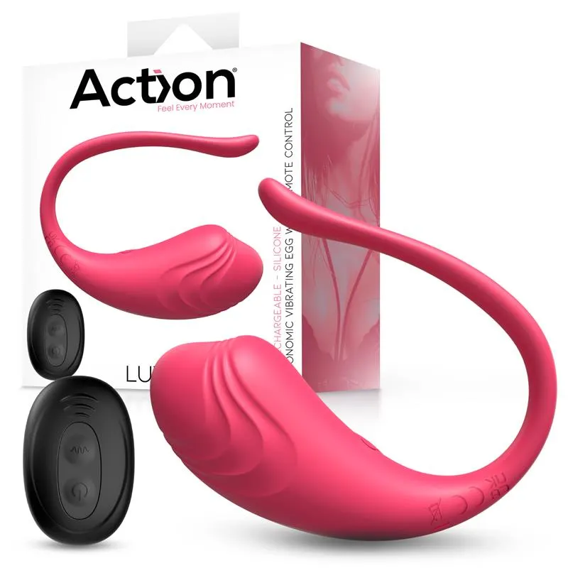 Luvia Huevo Vibrador con Control Remoto USB Rosa · ACTION · Huevos y Balas Vibradoras