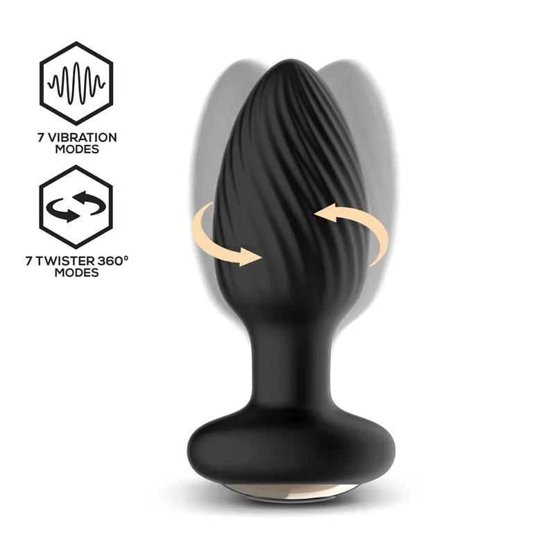 Drago Plug Anal Vibración, Movimiento Twister 360º y Control Remoto · INTOYOU · Anal — Foto 2