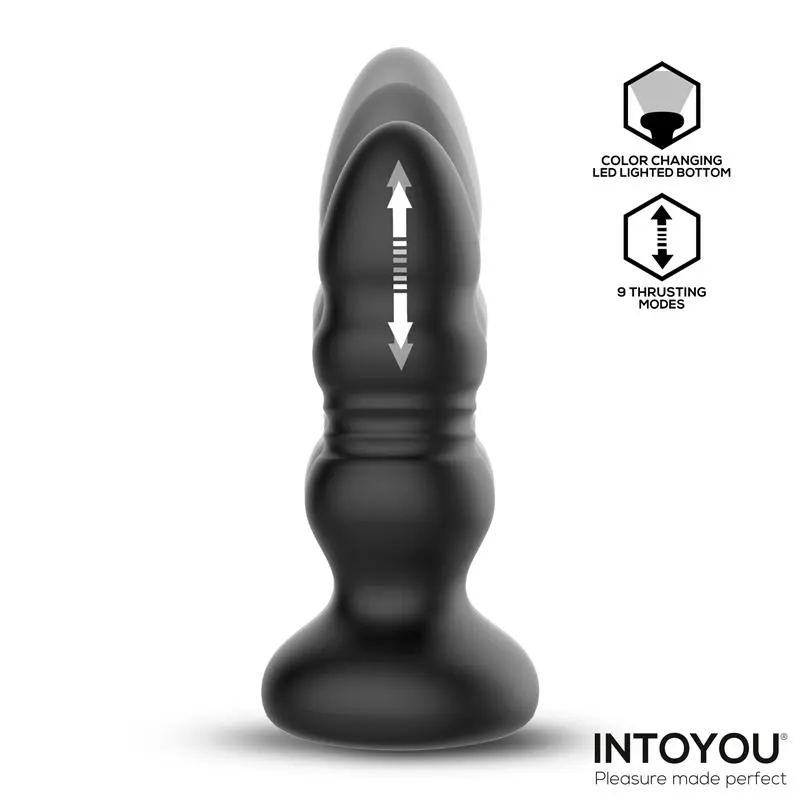 Krax Plug Anal con Vibración, Thrusting y Luz Led con Control Remoto · INTOYOU · Anal — photo 2