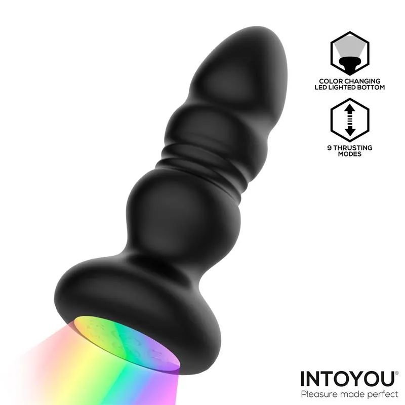 Krax Plug Anal con Vibración, Thrusting y Luz Led con Control Remoto · INTOYOU · Anal — photo 3