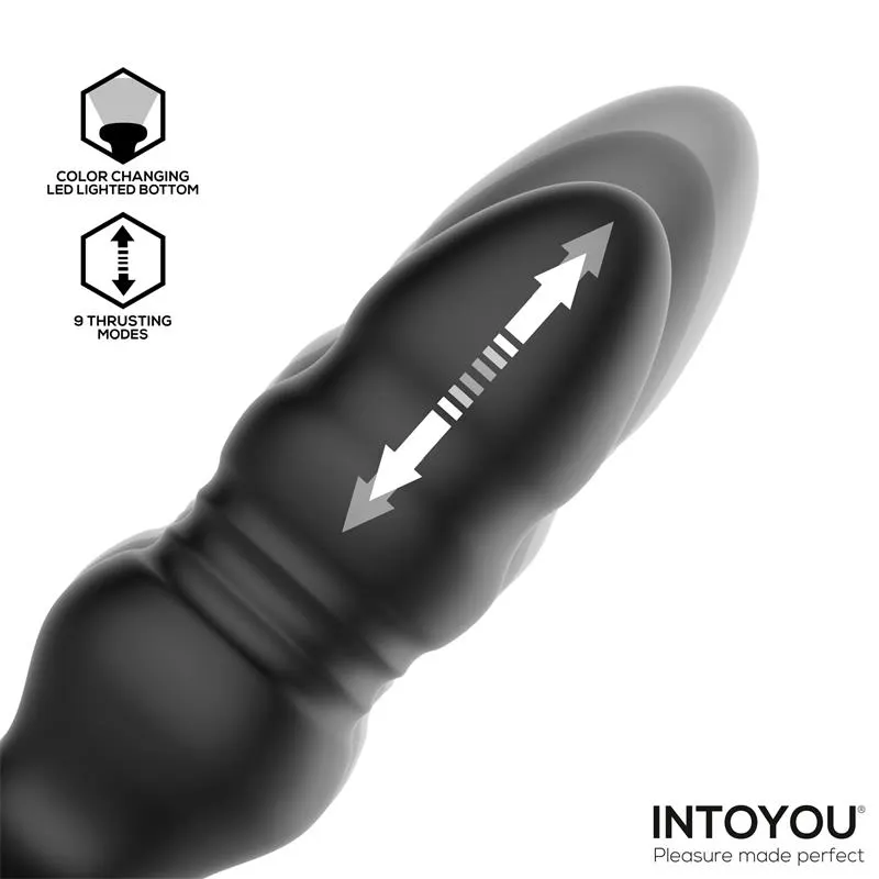Krax Plug Anal con Vibración, Thrusting y Luz Led con Control Remoto · INTOYOU · Anal — photo 4