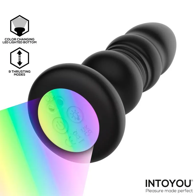Krax Plug Anal con Vibración, Thrusting y Luz Led con Control Remoto · INTOYOU · Anal — photo 5