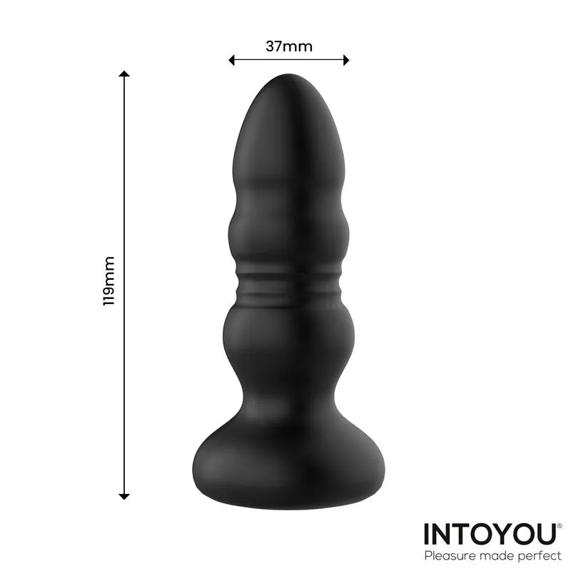 Krax Plug Anal con Vibración, Thrusting y Luz Led con Control Remoto · INTOYOU · Anal — photo 8