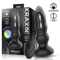Krax Plug Anal con Vibración, Thrusting y Luz Led con Control Remoto · INTOYOU · Anal