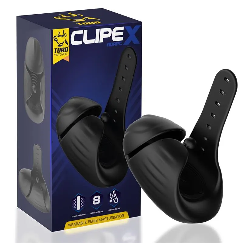 Clipex Masturbador Masculino Ajustable con Sistema de Clip Silicona Premium USB Magnético · MINOTHOR · Masturbadores Él
