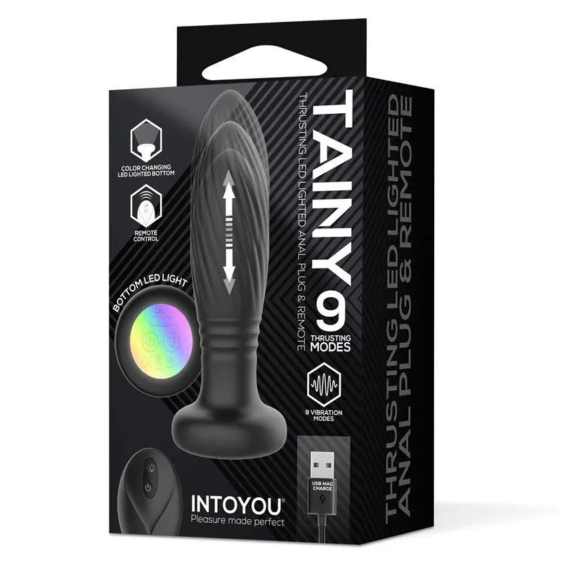 Tainy Plug Anal con Thrusting y Luces Led con Control Remoto · INTOYOU · Anal — Foto 9