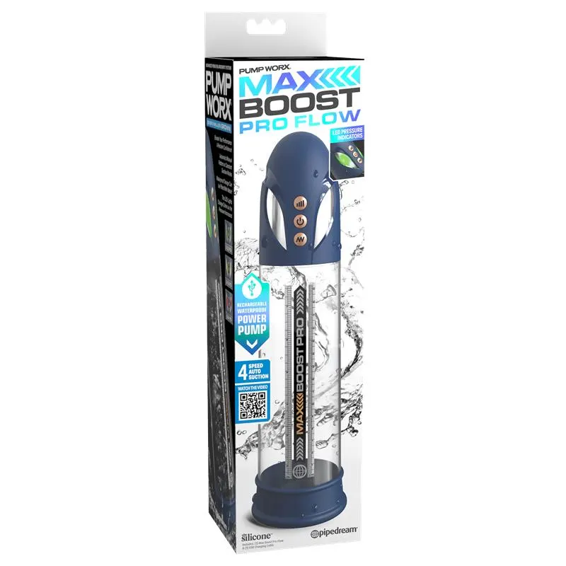 Masturbador Automático Max Boost Pro Flow Azul · PUMPWORX · Potenciadores y Retardantes — photo 7