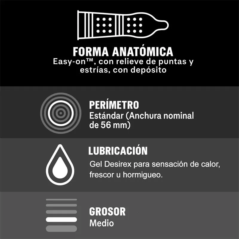 Preservativos Intense 12ud · DUREX · Accesorios y Sets — photo 3