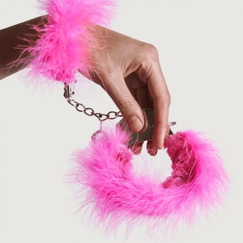 Esposas Metal con Plumas Rosa · ADRIEN LASTIC · Esposas y Ataduras — photo 2