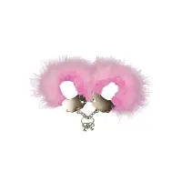 Esposas Metal con Plumas Rosa · ADRIEN LASTIC · Esposas y Ataduras