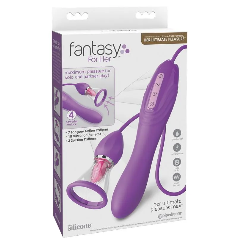 Estimulador con Lengua, Succion y Vibración Her Ultimate Pleasure Max · FANTASY FOR HER · Estimuladores de Clítoris — Foto 5
