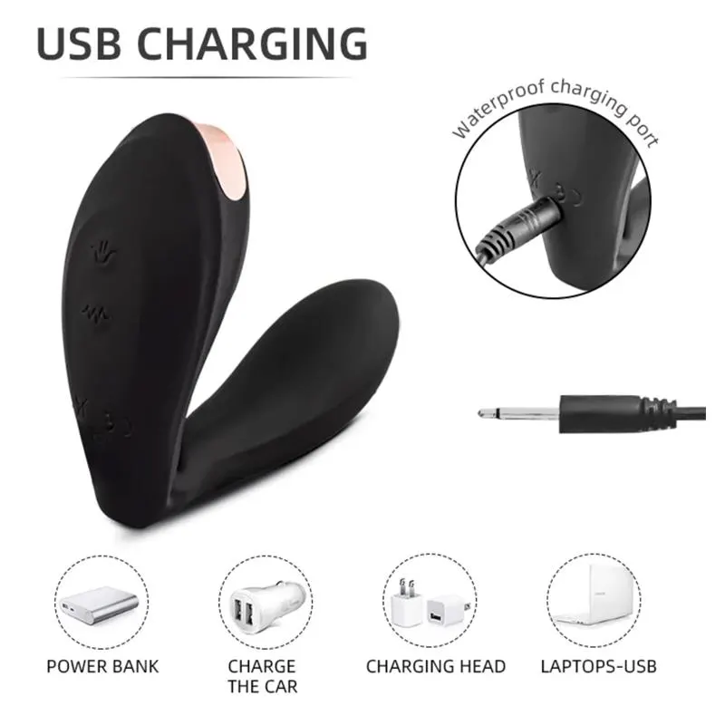 Pulsar Vibrador con Pulsación y Esqueleto Articulado Silicona USB · TARDENOCHE · Vibradores — Foto 8