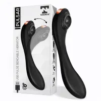 Pulsar Vibrador con Pulsación y Esqueleto Articulado Silicona USB · TARDENOCHE · Vibradores