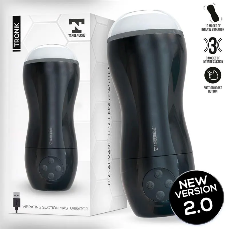 Tronik 2.0 Masturbador con Succión y Vibración USB · TARDENOCHE · Masturbadores Él