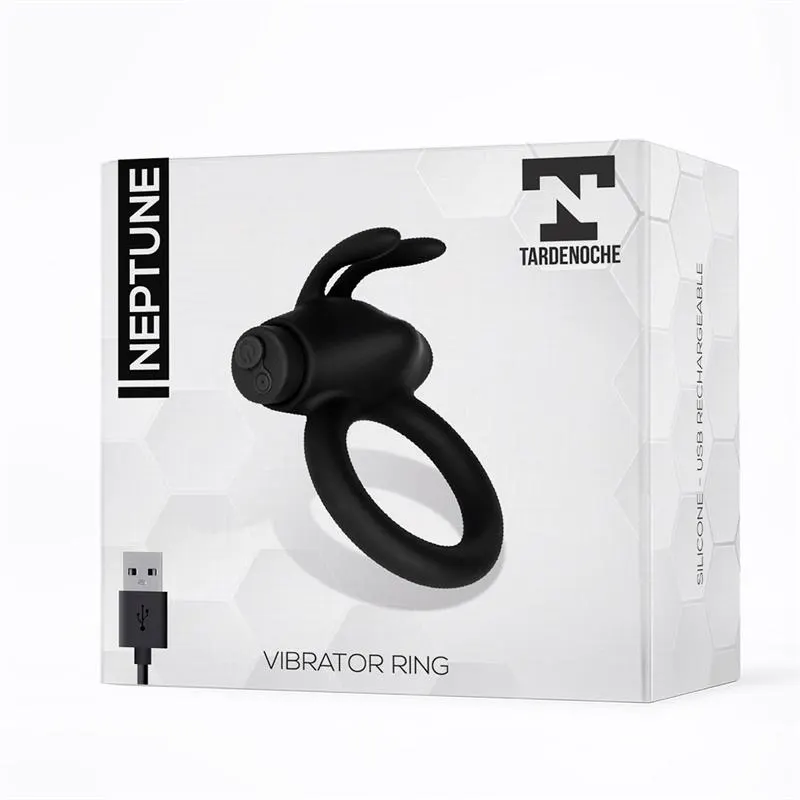Neptune Anillo Vibrador Silicona Recargable USB · TARDENOCHE · Anillos para el Pene — foto 7
