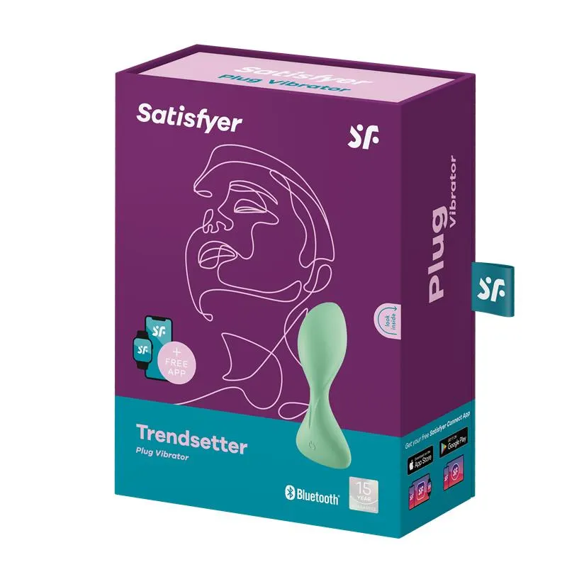 Trendsetter Plug Anal con Vibración y APP Verde Claro · SATISFYER · Anal — photo 7