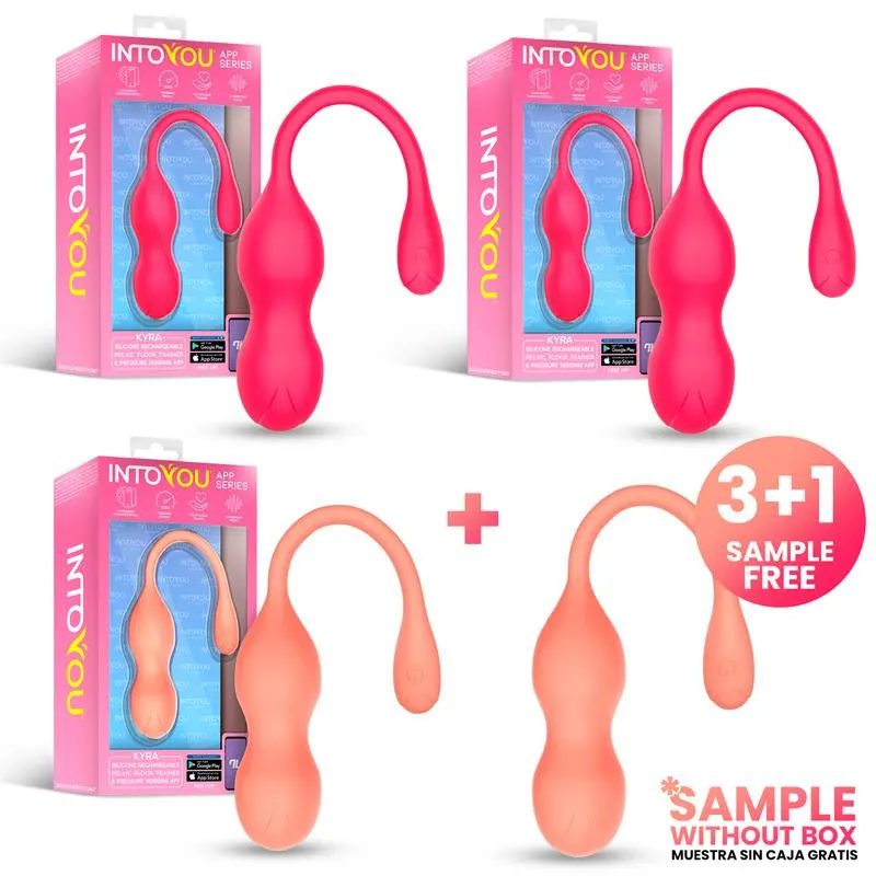 Pack 3 + Muestra Kyra Entrenador Suelo Pélvico Sensor de Presión APP · INTOYOU APP SERIES · Accesorios y Sets