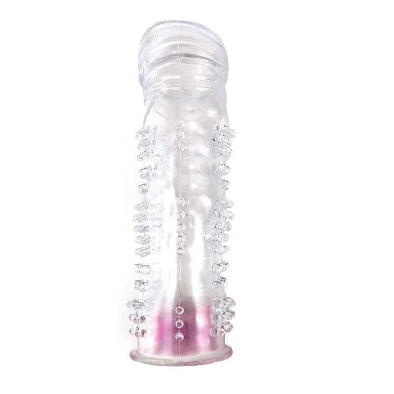 Funda para el Pene Texturizada con Bala Vibradora Transparente · A-GUSTO · Fundas y Extensiones para el Pene — foto 4
