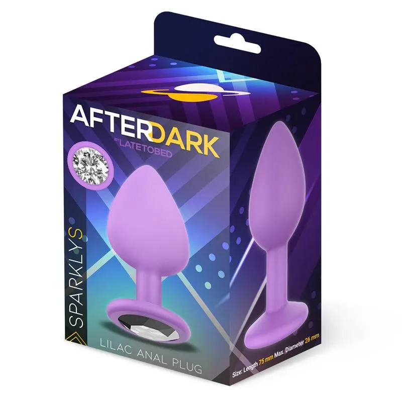 Sparkly Plug Anal Silicona Talla S Lilac · AFTERDARK · Anal — foto 4