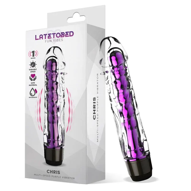Chris Vibrador Multi-Velocidad Púrpura · LATETOBED · Vibradores