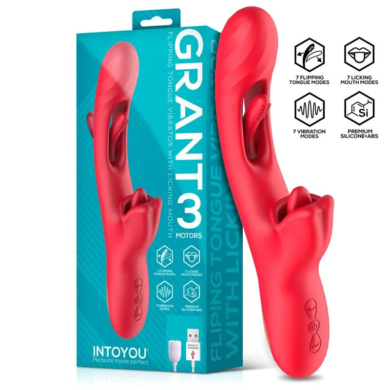 Grant Vibrador con Flipping y Lengua Licking 360º · INTOYOU · Vibradores