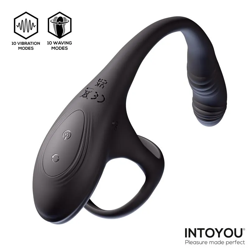 Kamber Plug Anal Vibración y Waving 360º y Estimulador Testículos · INTOYOU · Anal — Foto 4
