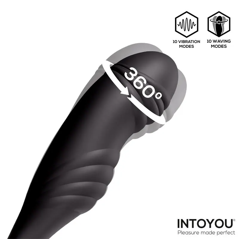 Kamber Plug Anal Vibración y Waving 360º y Estimulador Testículos · INTOYOU · Anal — Foto 5