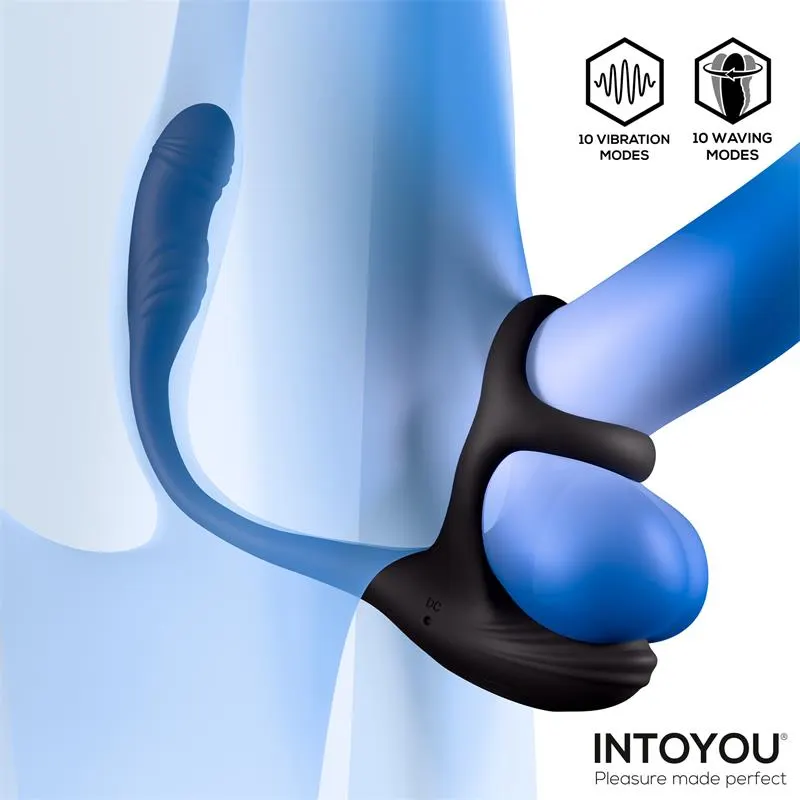 Kamber Plug Anal Vibración y Waving 360º y Estimulador Testículos · INTOYOU · Anal — Foto 6