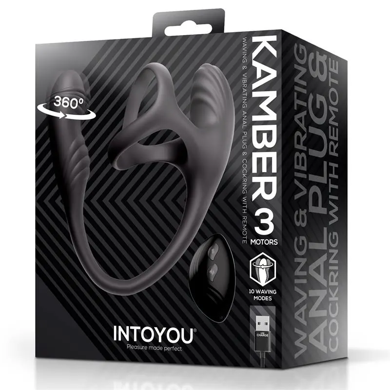 Kamber Plug Anal Vibración y Waving 360º y Estimulador Testículos · INTOYOU · Anal — Foto 8