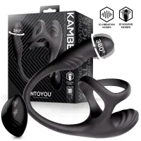 Kamber Plug Anal Vibración y Waving 360º y Estimulador Testículos · INTOYOU · Anal