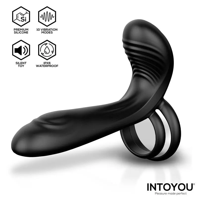 Synkox Girth Gainer con Doble Anillo para el Pene con Vibración · INTOYOU · Anillos para el Pene — Foto 2