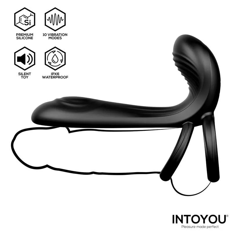 Synkox Girth Gainer con Doble Anillo para el Pene con Vibración · INTOYOU · Anillos para el Pene — Foto 4