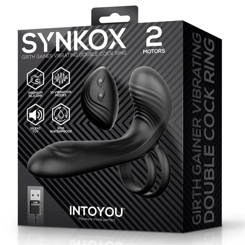 Synkox Girth Gainer con Doble Anillo para el Pene con Vibración · INTOYOU · Anillos para el Pene — Foto 7