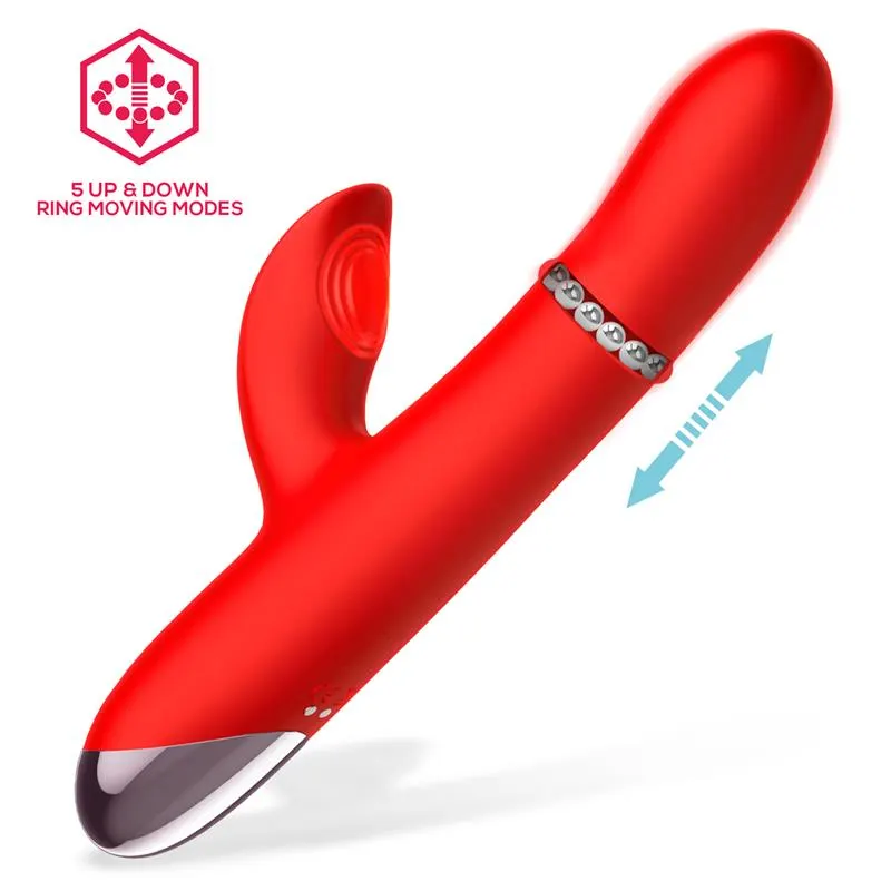 Divya Vibrador con Aro de Bolas Internas Up and Down y Pulsación 3 Motores Independientes USB · INTOYOU · Vibradores — Foto 2