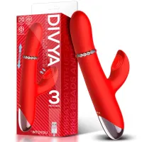 Divya Vibrador con Aro de Bolas Internas Up and Down y Pulsación 3 Motores Independientes USB · INTOYOU · Vibradores