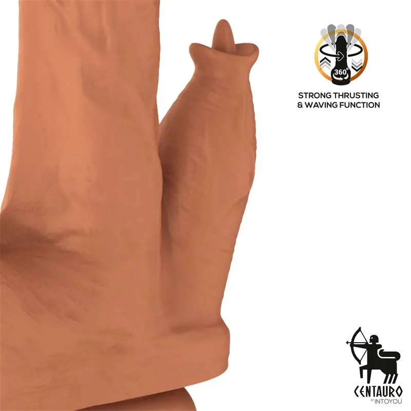 Quintus Dildo con Vibración, Thrusting y Waving 360º 9 - 23 cm · CENTAURO · Dildos — Foto 3