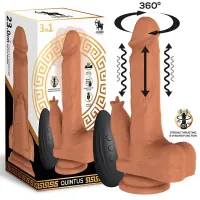 Quintus Dildo con Vibración, Thrusting y Waving 360º 9 - 23 cm · CENTAURO · Dildos