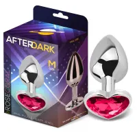 Plug Anal con Joya de Corazón Rose Coral Talla M · AFTERDARK · Anal