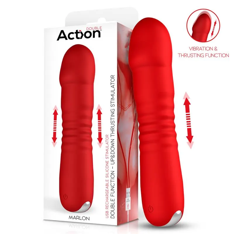 Marlon Estimulador Movimiento Thrusting Up and Down · ACTION · Estimuladores de Clítoris