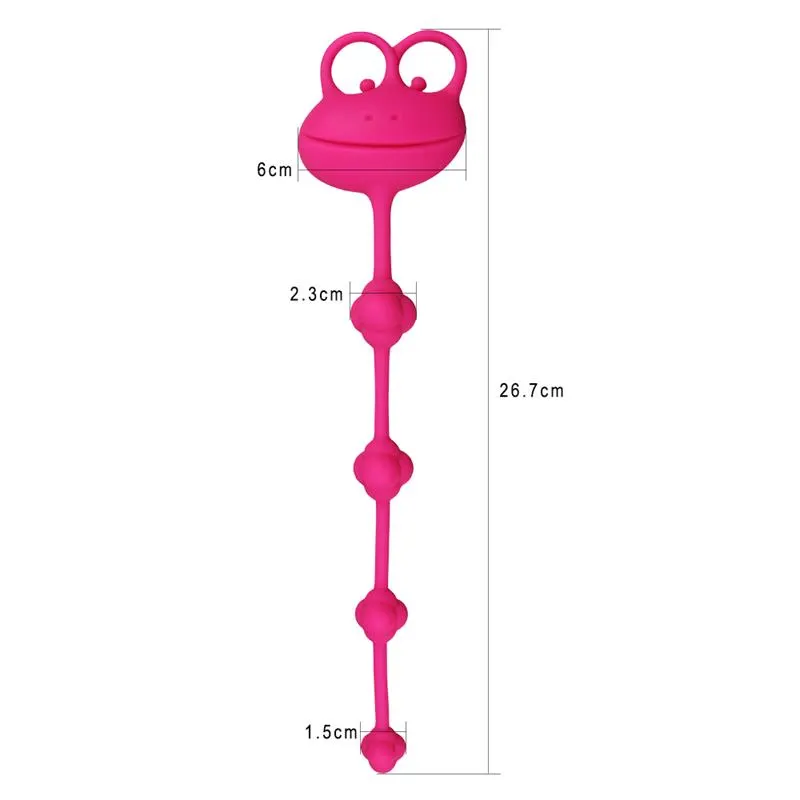 Cadena Anal Frog Rosa · LOVETOY · Anal — Foto 4