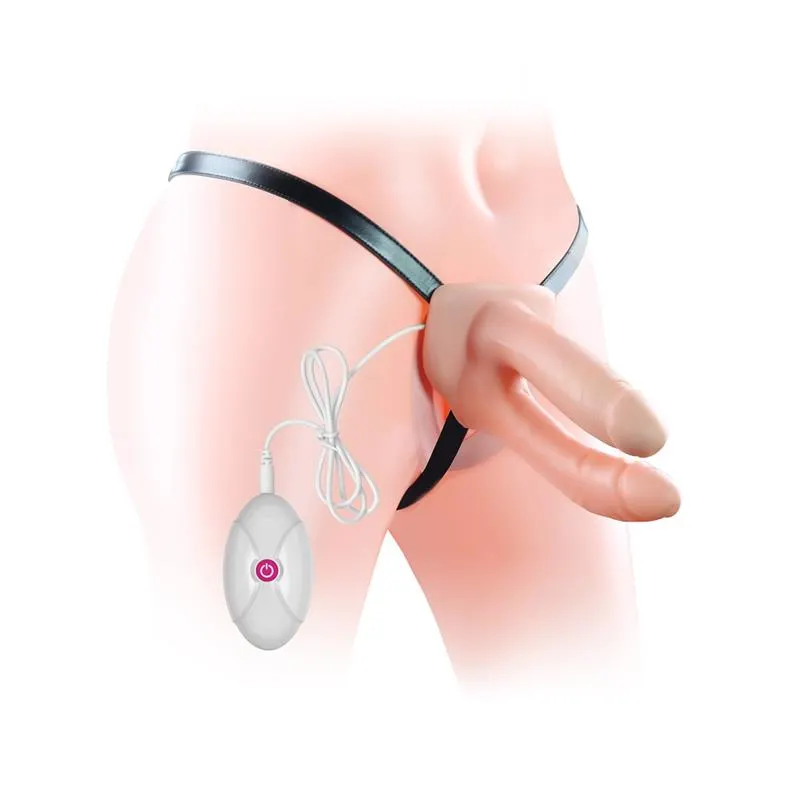 Arnés Pene Doble Hueco con Vibración · LOVETOY · Dildos