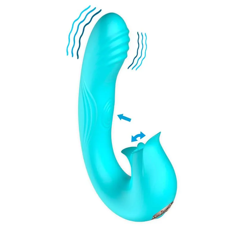 Hydra Vibrador con Pulsación y Lengua Estimuladora de Clítoris 3 Motores USB · INTOYOU · Vibradores — Foto 2
