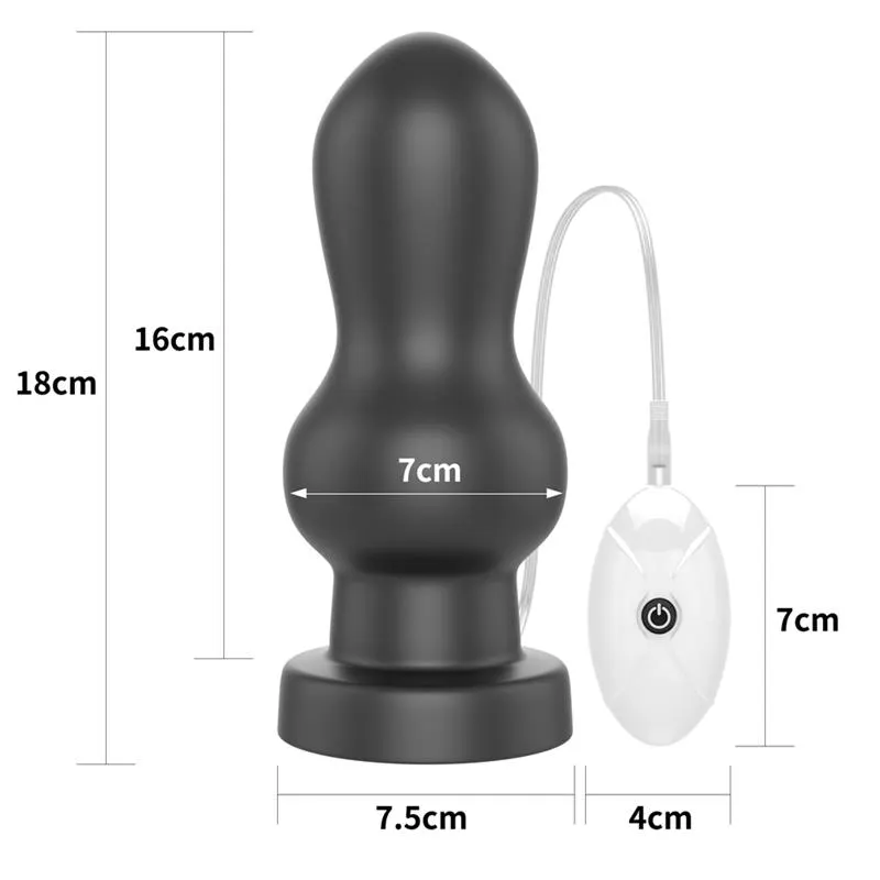 Plug Anal con Vibración King Sized 7 Negro · LOVETOY · Anal — Foto 9
