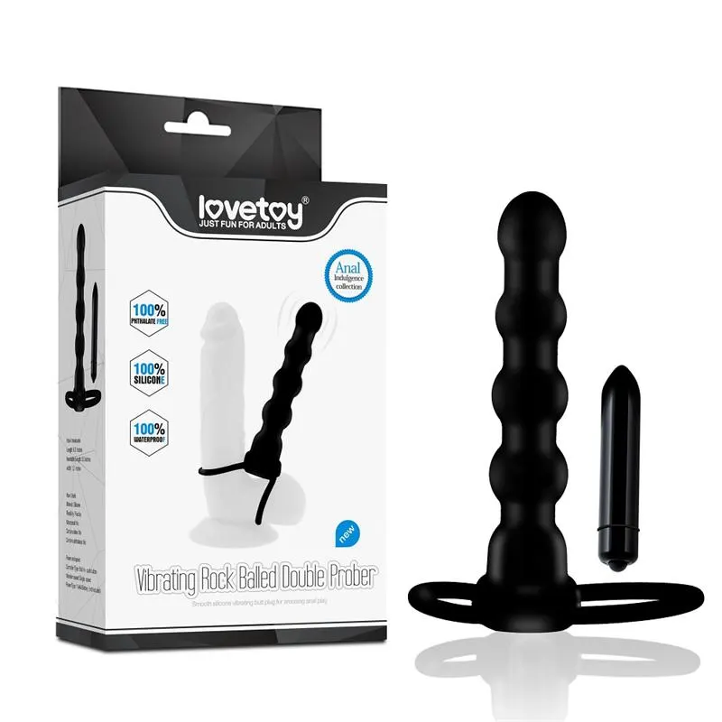 Plug Anal Double Prober con Vibración Negro · LOVETOY · Anal — photo 9