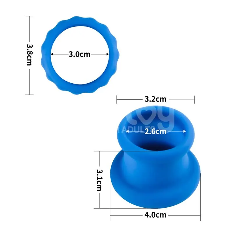 Pinnacle Pro Twin Flex Stretcher Anillo Doble para el Pene · LOVETOY · Anillos para el Pene — Foto 11