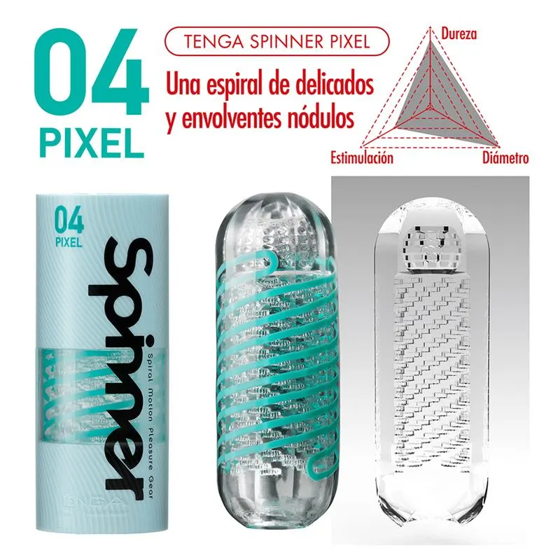 Masturbador Masculino Spinner 04 Pixel · TENGA · Masturbadores Él — photo 2