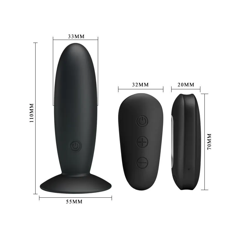 Plug Anal con Vibración y Control Remoto USB · MR PLAY · Anal — photo 8