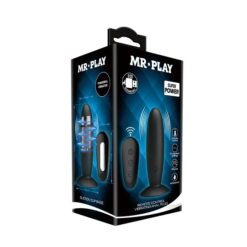 Plug Anal con Vibración y Control Remoto USB · MR PLAY · Anal — photo 9